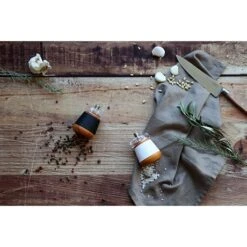 Moulin à Sel En Bois Effet Cuir Blanc -Maison Cuisine Rabais 200030 4 1 Moulin a sel en bois effet cuir blanc Ogo