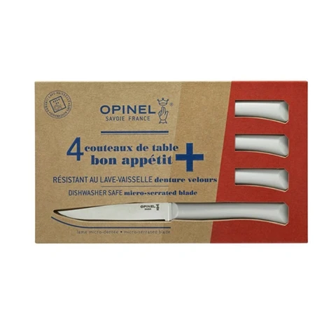 Opinel Coffret 4 Couteaux De Table Lame Micro-dentée 11 Cm Bon Appétit Plus Nuage 1 Opinel Coffret 4 Couteaux De Table Lame Micro-dentée 11 Cm Bon Appétit Plus Nuage
