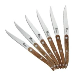 6 Couteaux à Steak Antik En Bois D’acacia Et Coffret Bois -Maison Cuisine Rabais 471051 2 1 6 couteaux a steak Antik en bois d acacia et coffret bois Pradel Excellence