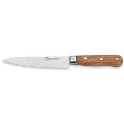 Couteau Chef Bois D'olivier Lame Inox 15 Cm