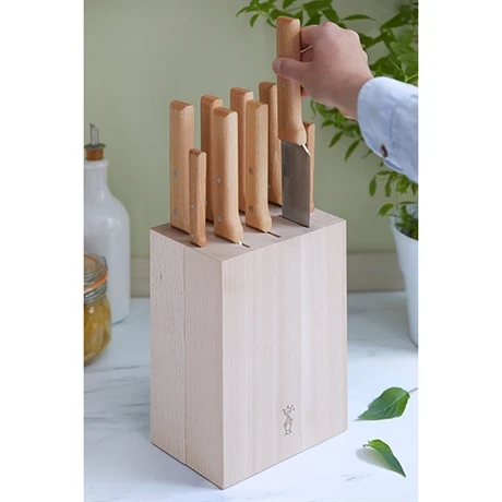 Opinel Bloc Pour 9 Couteaux En Hêtre 4 Opinel Bloc Pour 9 Couteaux En Hêtre – Image 4