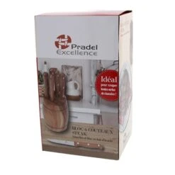 Bloc De 6 Couteaux Rustika 5 Bloc De 6 Couteaux Rustika -Maison Cuisine Rabais 482000 2 1 Bloc de 6 couteaux Rustika Pradel Excellence