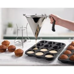 Entonnoir Piston 2 L En Inox -Maison Cuisine Rabais 573043 2 1 Entonnoir piston 2 L en inox Lacor