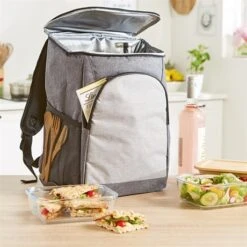 Sac à Dos Glacière Isotherme 20 L Gris -Maison Cuisine Rabais 604135 2 6 Sac a dos glaciere isotherme 20 L gris Mathon