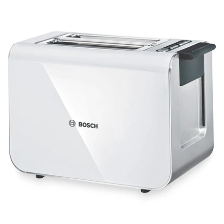 Bosch Toaster Styline Blanc Inox TAT8611 1 Bosch Toaster Styline Blanc Inox TAT8611