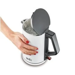 Bouilloire électrique Double Paroi 1,4 L 2000 W Blanche -Maison Cuisine Rabais 702056 2 1 Bouilloire electrique double paroi 1 4 L 2000 W blanche Simeo