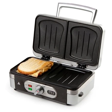 Domo Appareil 3 En 1 Grill, Gaufrier Et Croque-monsieur 30 Cm 1000 W DO9136C 3 Domo Appareil 3 En 1 Grill, Gaufrier Et Croque-monsieur 30 Cm 1000 W DO9136C – Image 3