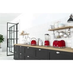 Schneider® Blender Vintage 1,5 L 800 W SCBL15R Rouge -Maison Cuisine Rabais 761073 4 1 Blender vintage 1 5 L 800 W SCBL15R rouge Schneider