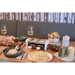 LIVOO Appareil à Raclette 2 Personnes Blanc 350 W DOC156W -Maison Cuisine Rabais 780096 4 3 Appareil a raclette 2 personnes blanc 350 W DOC156W Livoo