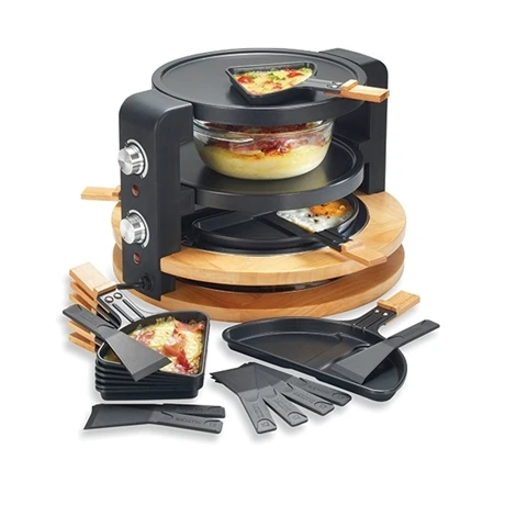 Raclette Ronde Multifonction 10 Poêlons 1500 W 5 Raclette Ronde Multifonction 10 Poêlons 1500 W – Image 5