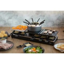 LIVOO Appareil à Raclette Fondue 12 Personnes 1650 W -Maison Cuisine Rabais 780211 3 3 Appareil a raclette fondue 12 personnes 1650 W Livoo