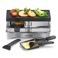 Appareil à Raclette électrique 2 Poêlons 440 W -Maison Cuisine Rabais 780252 2 1 Appareil a raclette electrique 2 poelons 440 W Naturamix